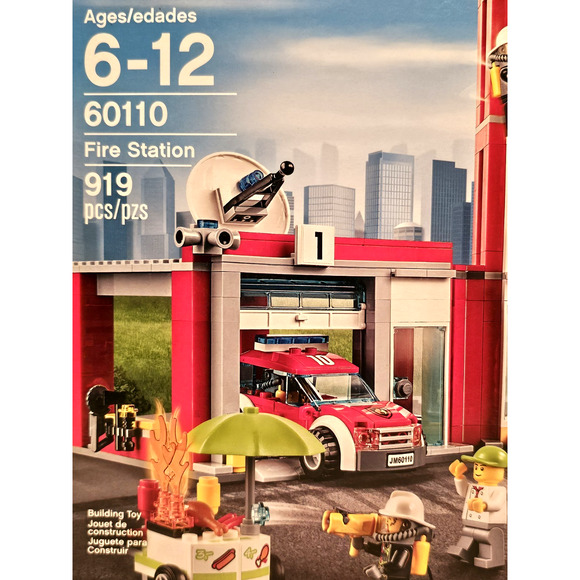 FIRE STATION Lego City LEGO Set #60110 NEW Sealed RETIRED Unopened - Picture 3 of 16